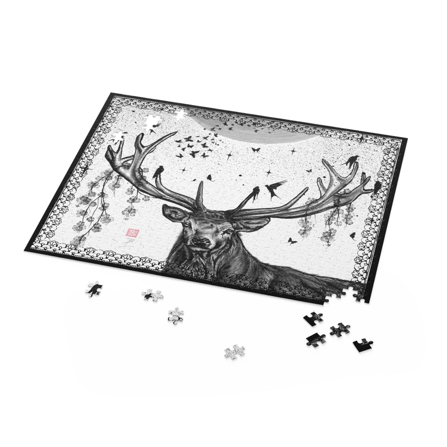 Puzzle (252 or 500-Piece) - Buck Moon Art