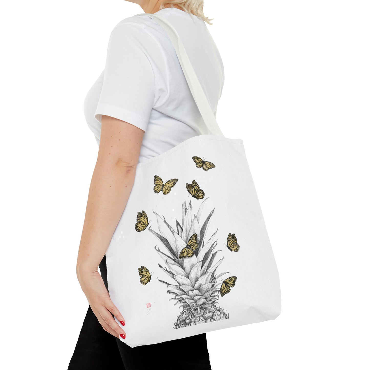 Tote Bag - Pineapple & Monarchs