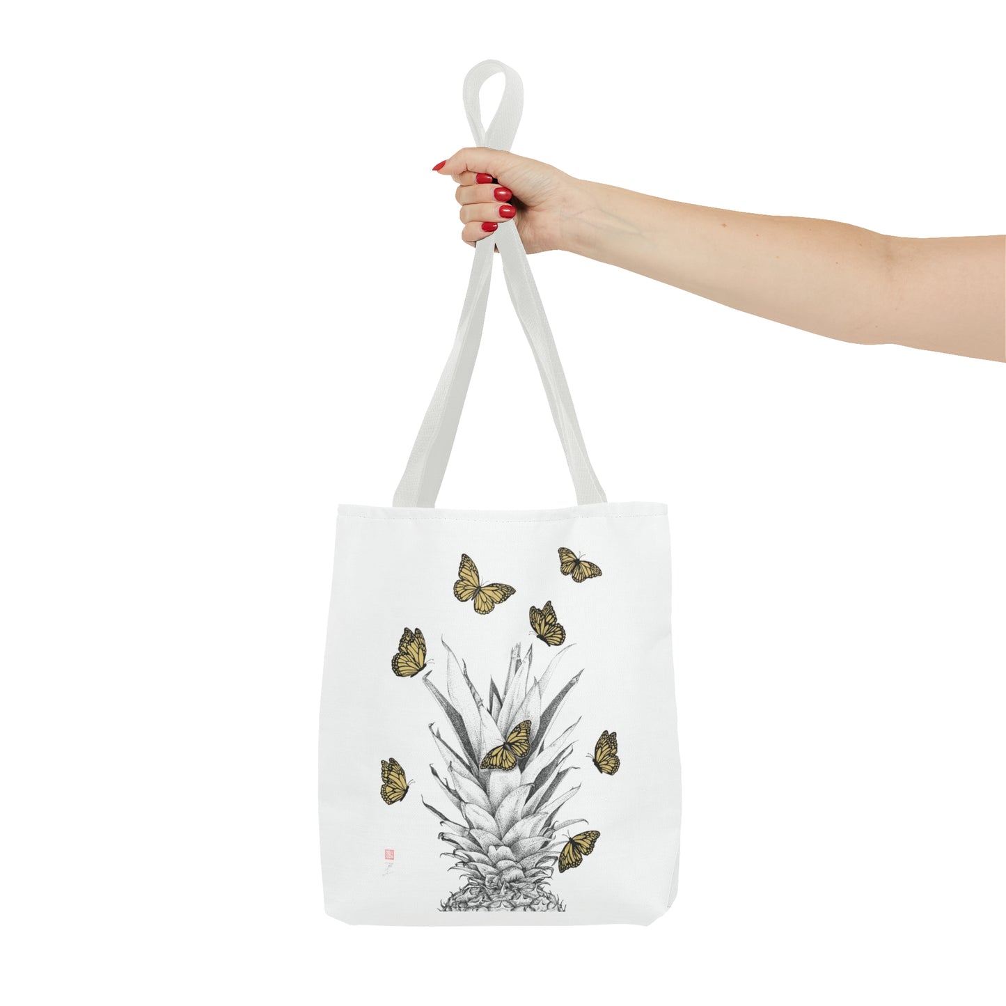 Tote Bag - Pineapple & Monarchs
