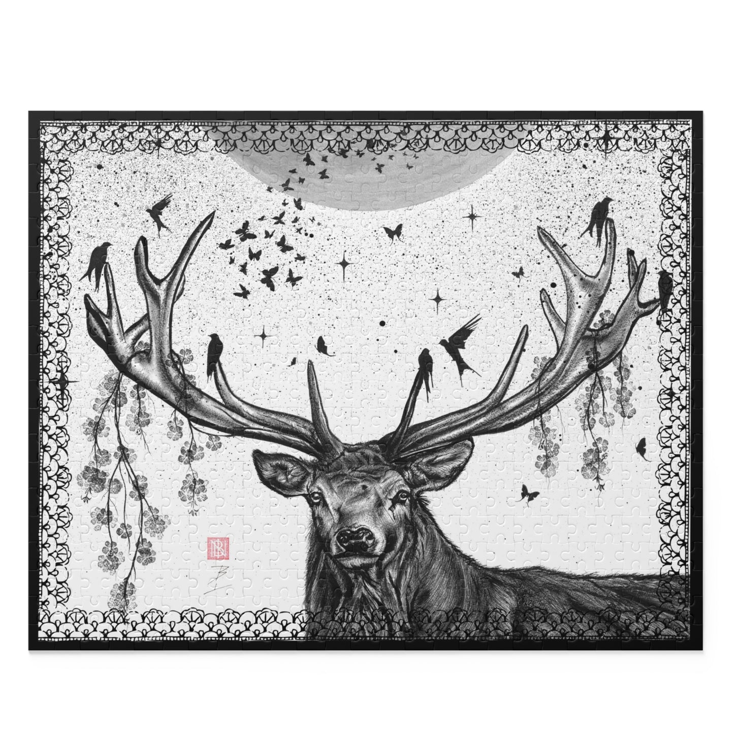 Puzzle (252 or 500-Piece) - Buck Moon Art
