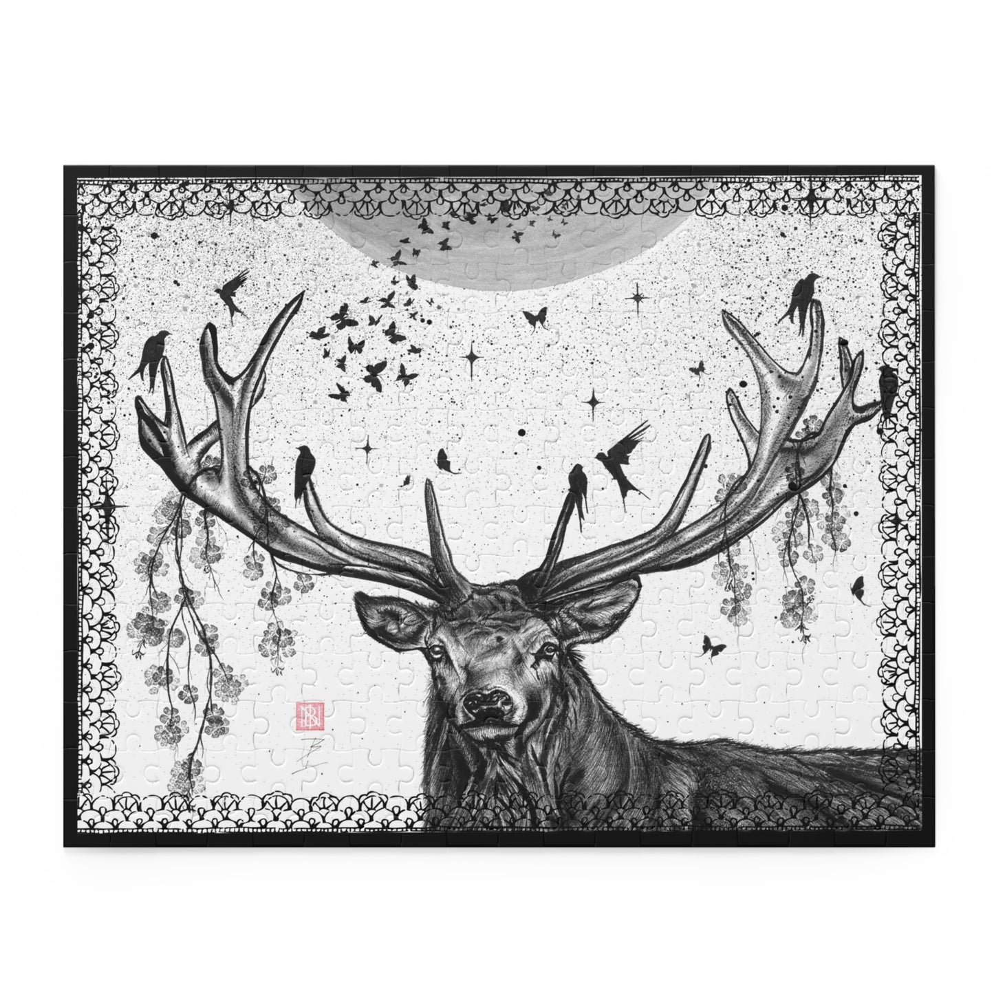 Puzzle (252 or 500-Piece) - Buck Moon Art