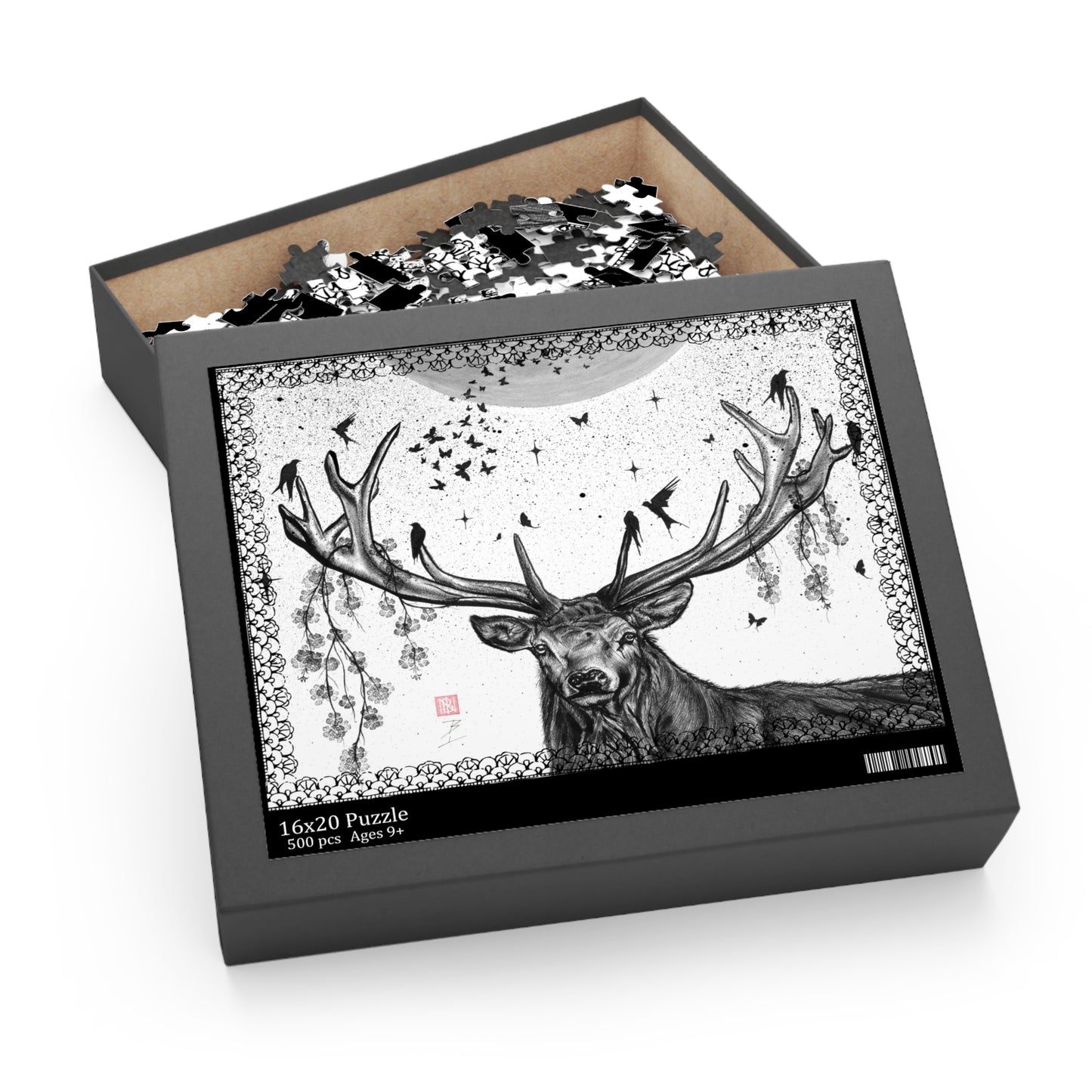 Puzzle (252 or 500-Piece) - Buck Moon Art