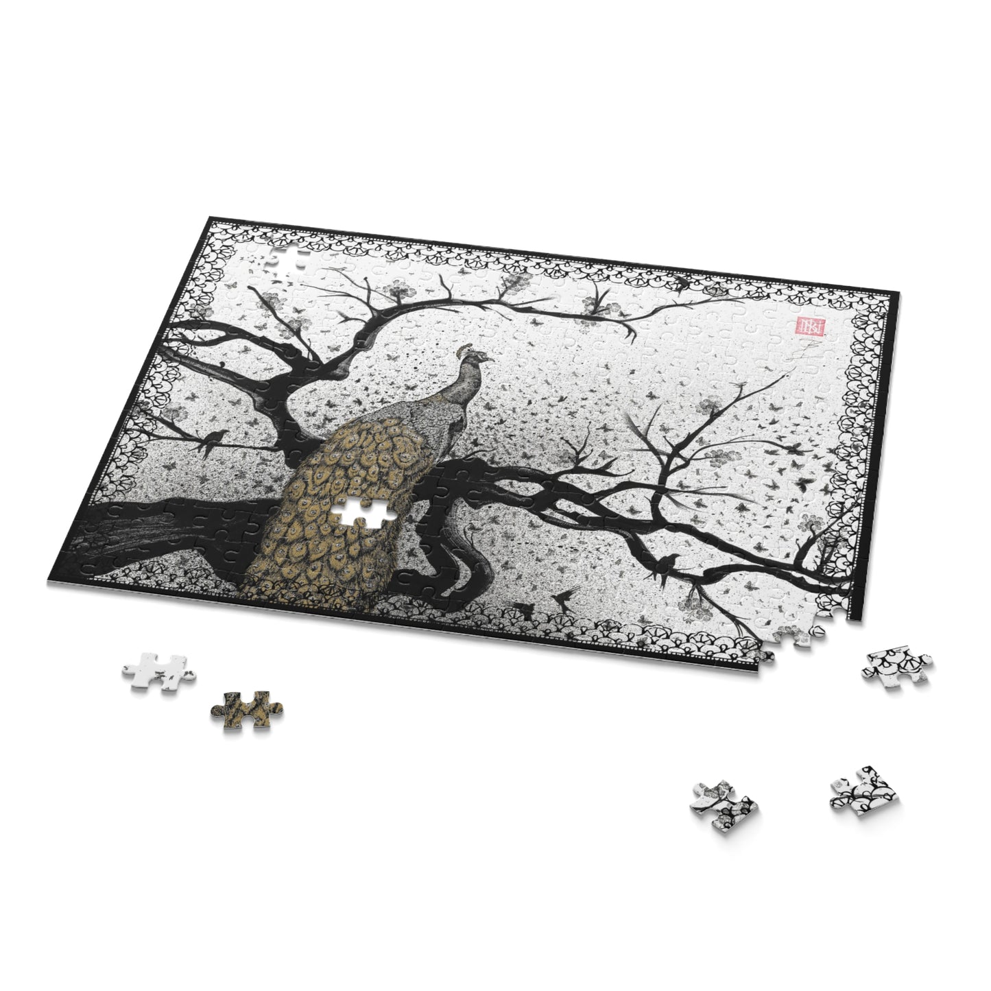 Puzzle (252 or 500-Piece) - Peacock Art