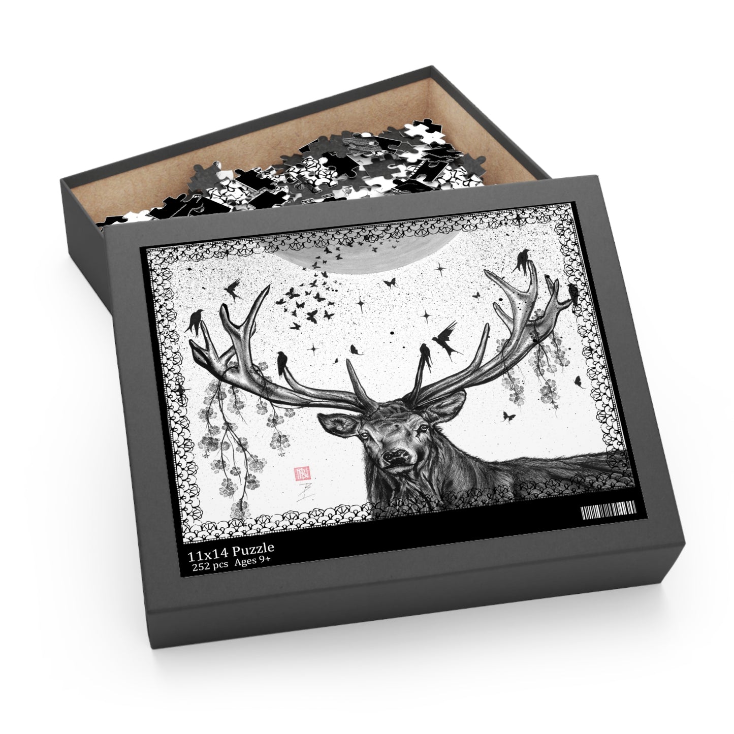 Puzzle (252 or 500-Piece) - Buck Moon Art