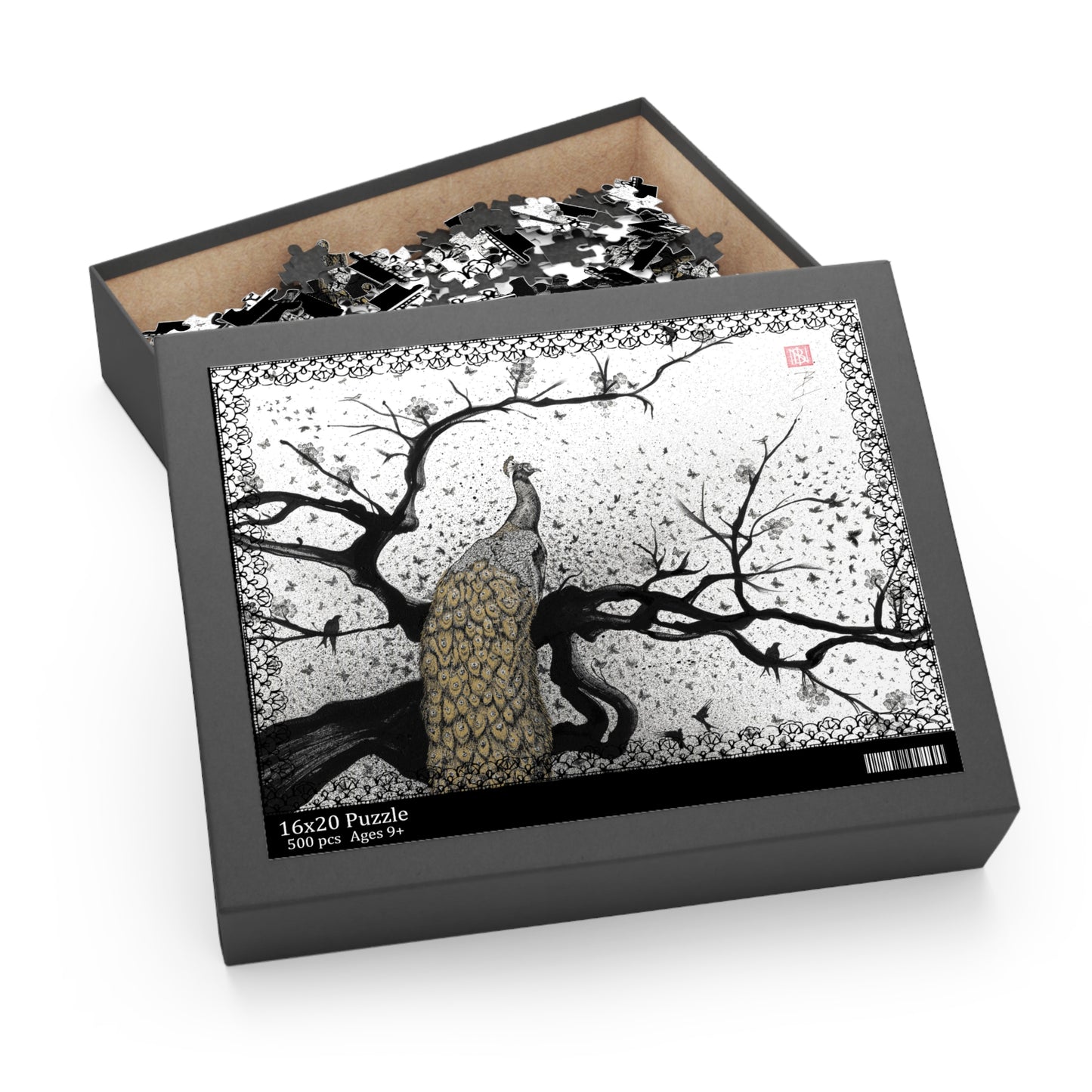 Puzzle (252 or 500-Piece) - Peacock Art
