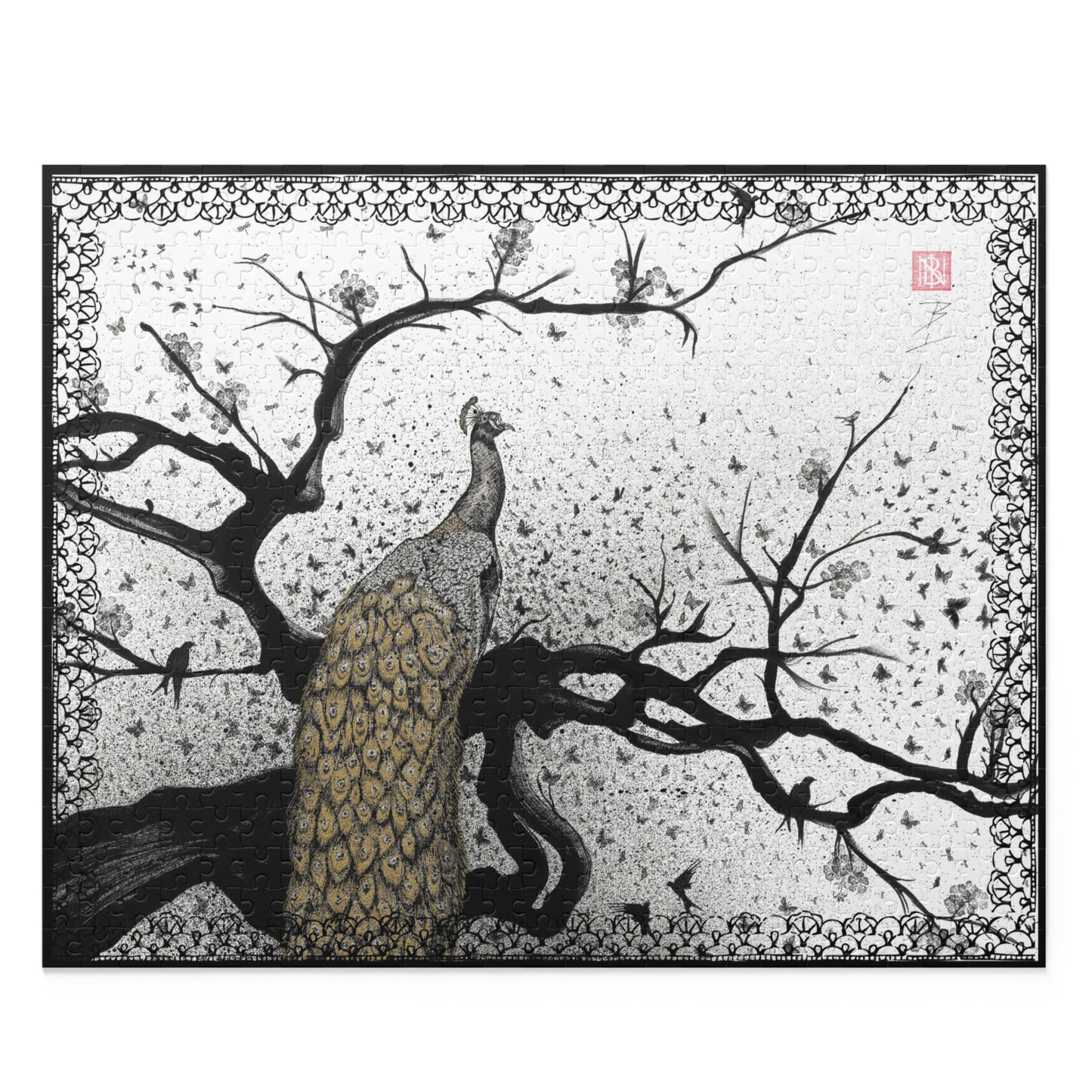 Puzzle (252 or 500-Piece) - Peacock Art