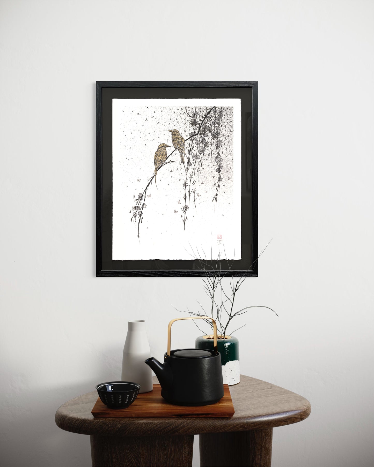 Birdies - Original Framed Artwork