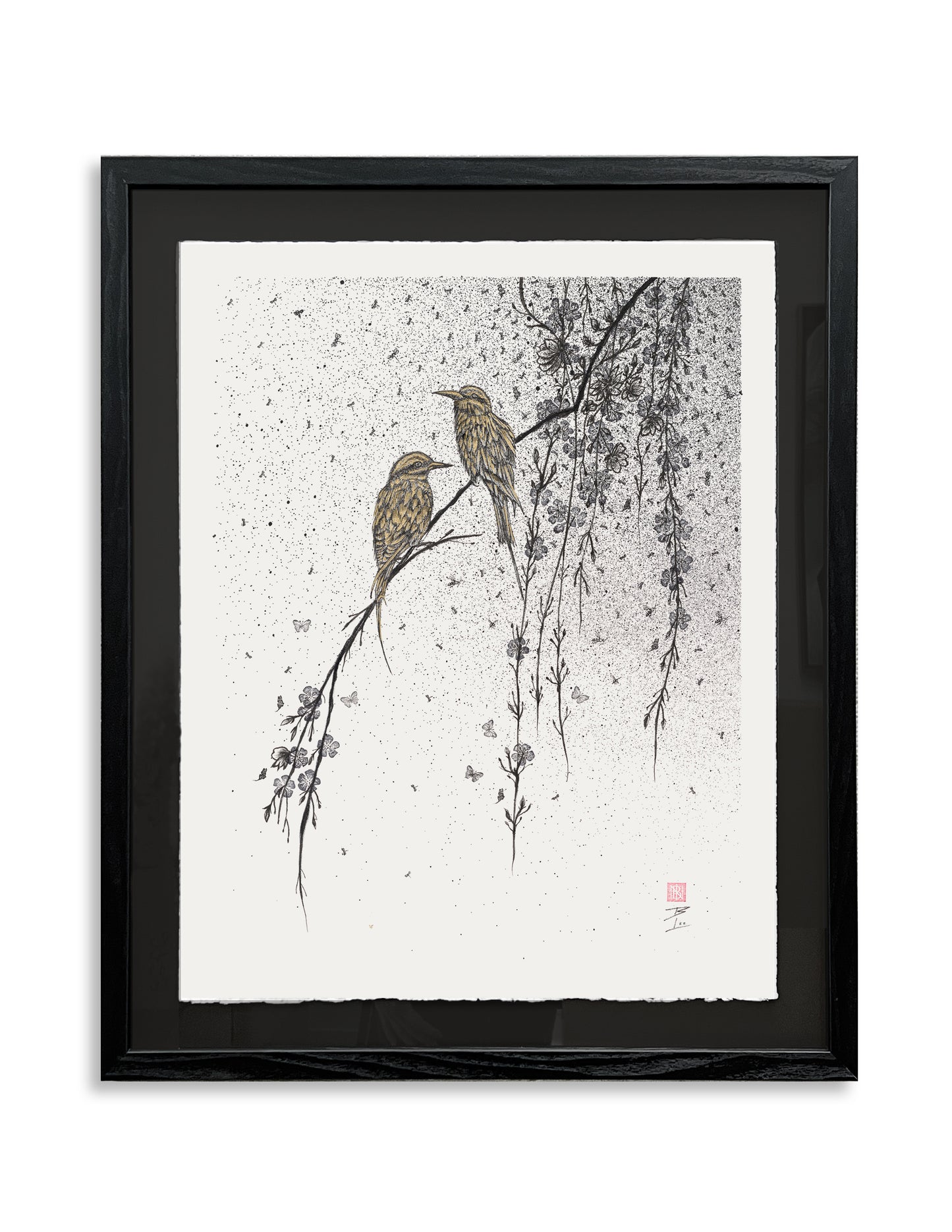 Birdies - Original Framed Artwork