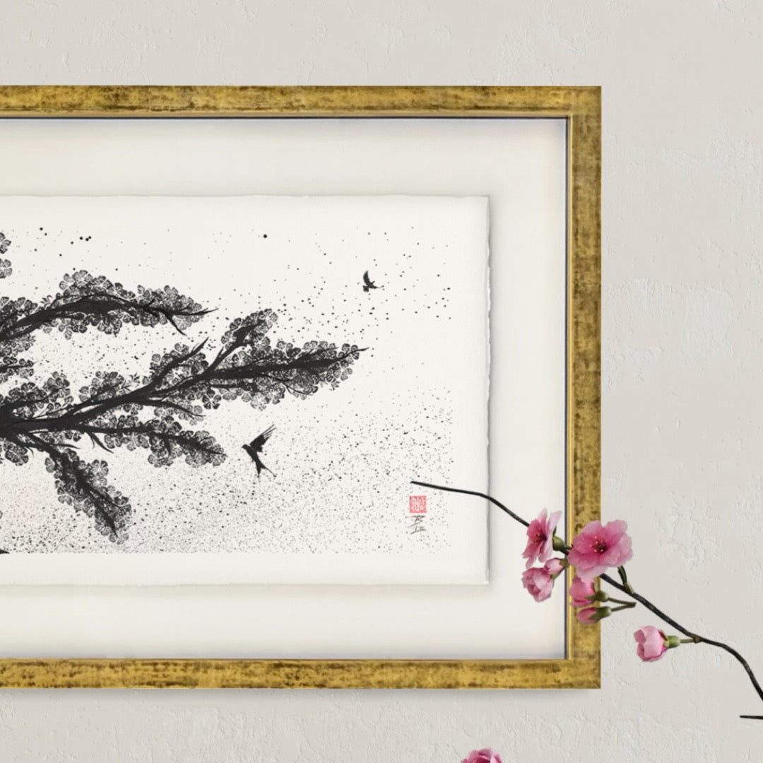 Spring Moon - Original Framed Artwork