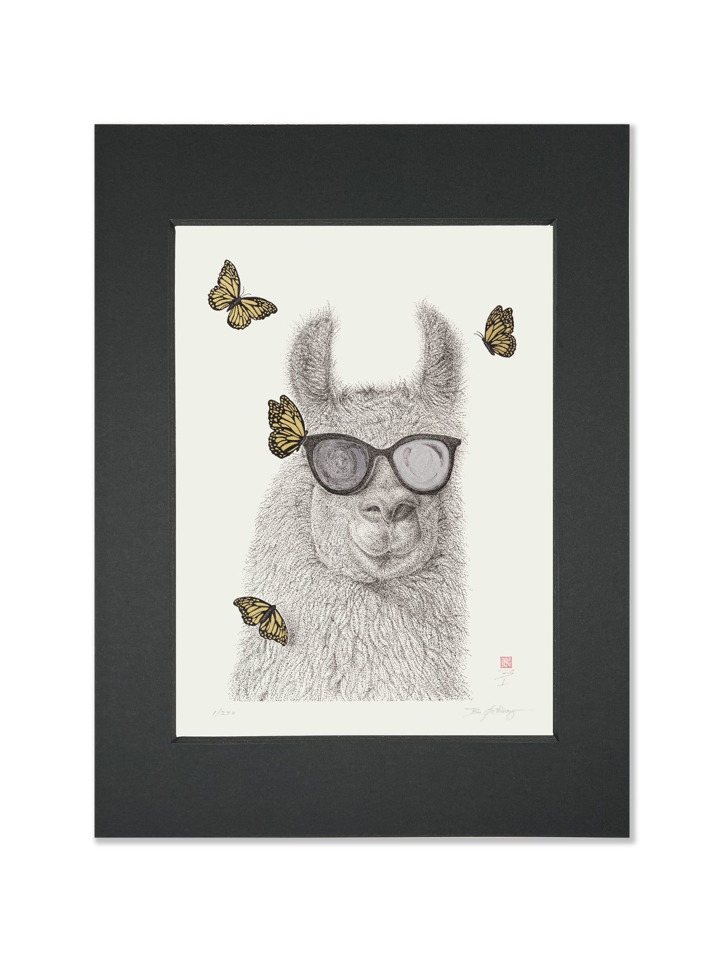 Art Print 9" X 12" - No Drama, Llama