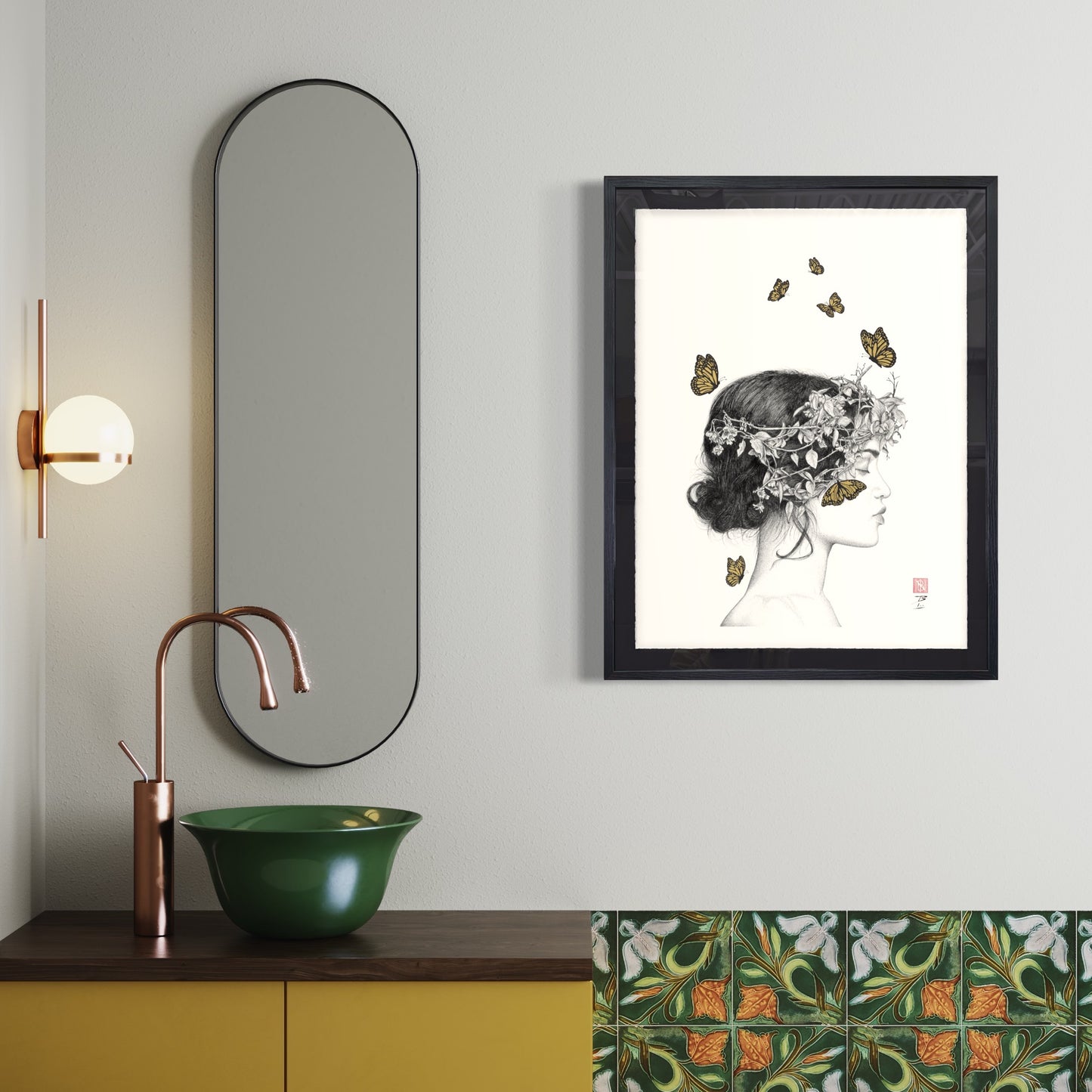 Natural Beauty - Original Framed Artwork