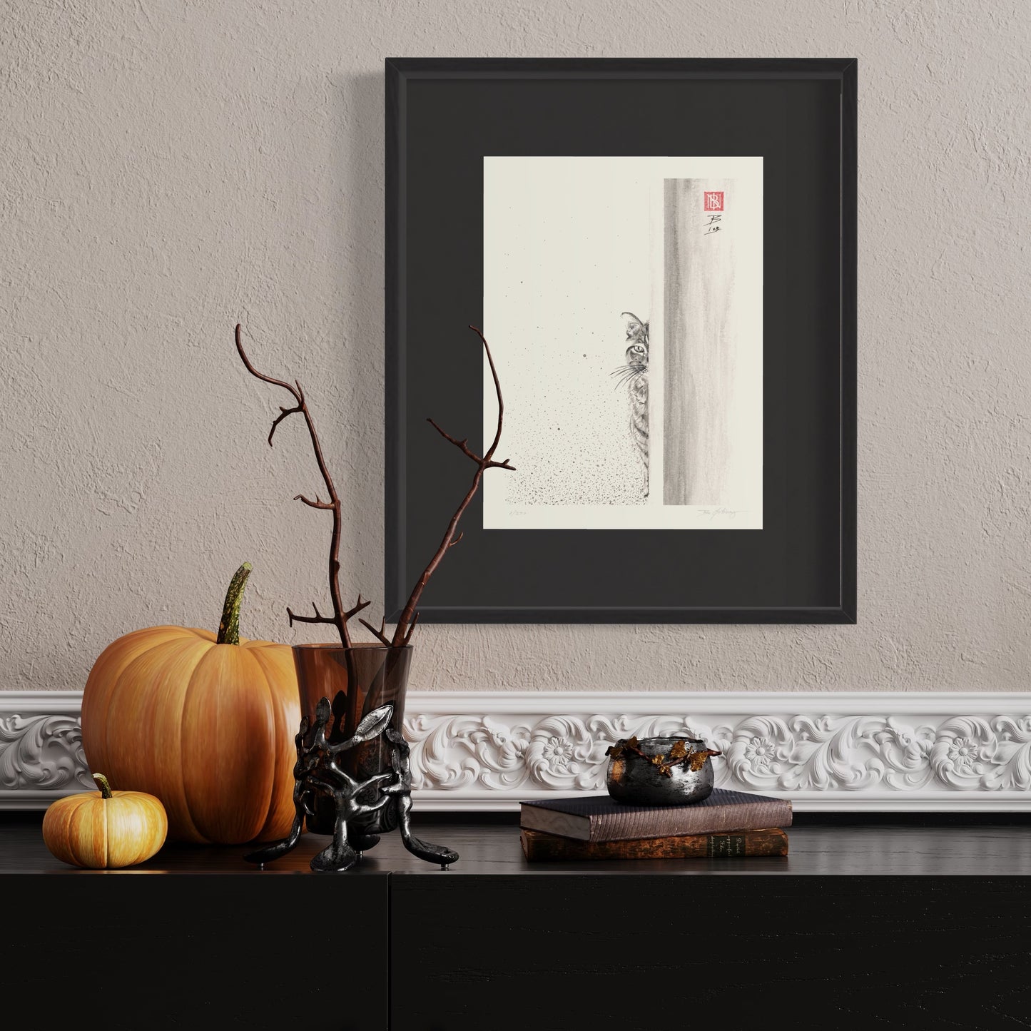 Art Print 9" X 12" - Peekaboo!