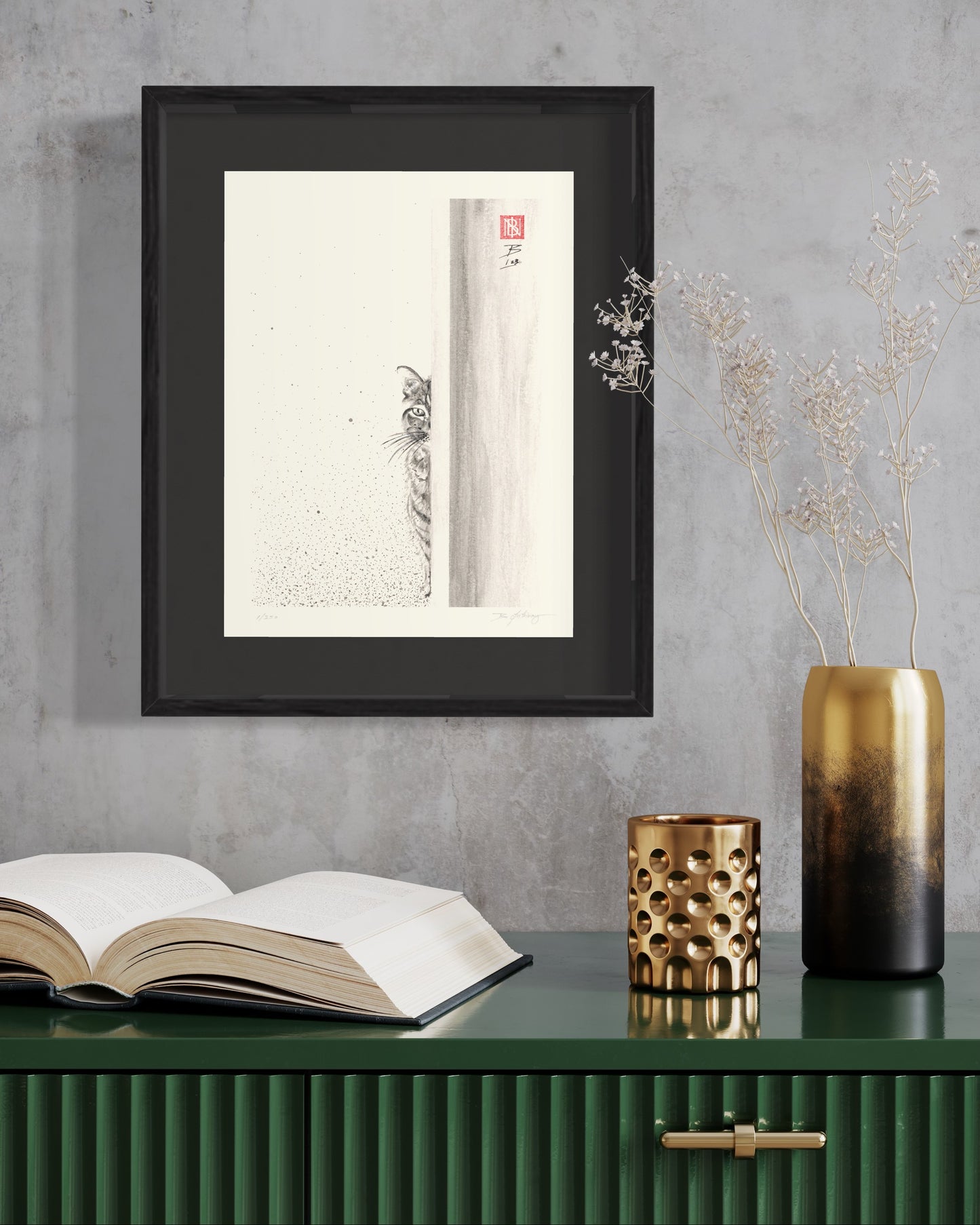 Art Print 9" X 12" - Peekaboo!
