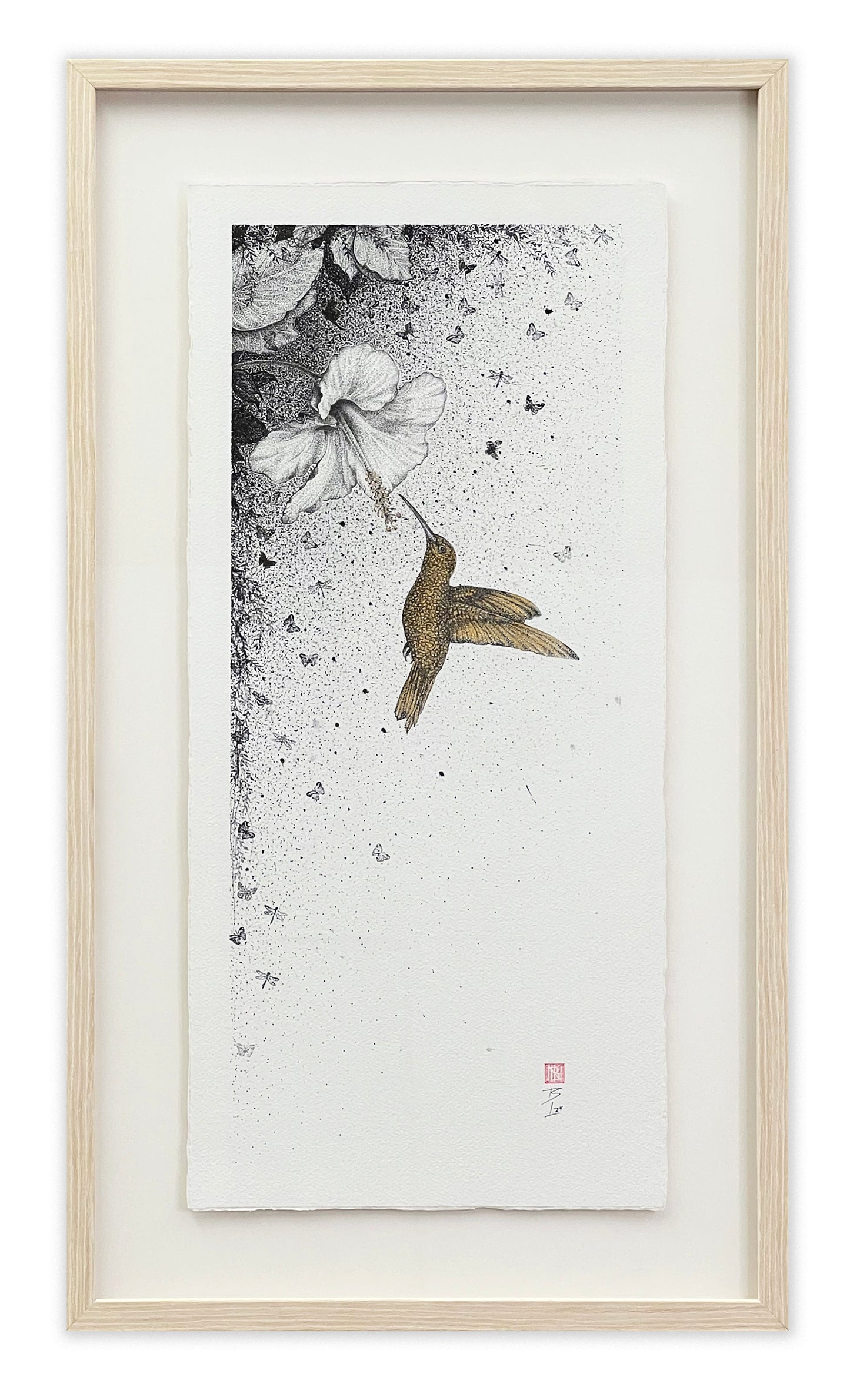 Humming - Original Framed Artwork