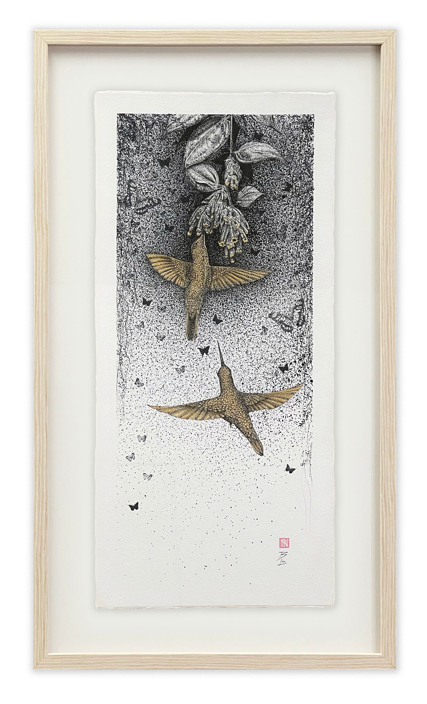 Nectar Hunters - Original Framed Artwork