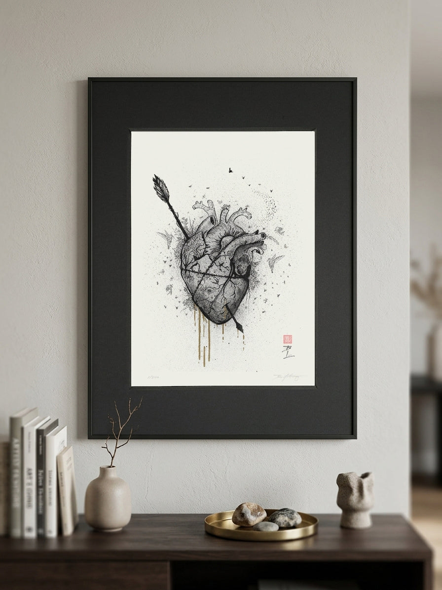 Art Print 9" X 12" - Bleeding Heart