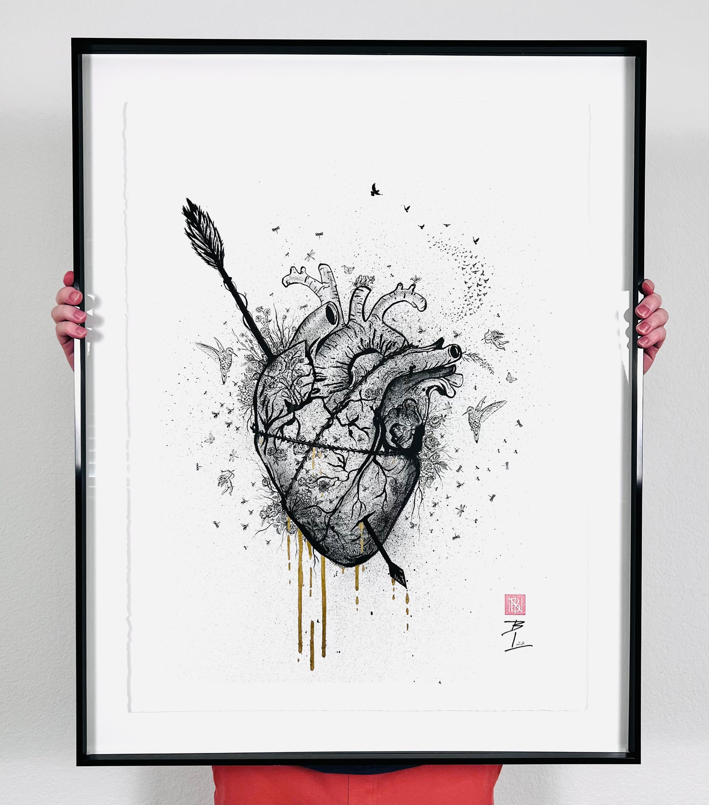 Bleeding Heart - Original Framed Artwork