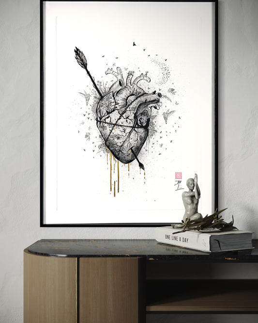 Bleeding Heart - Original Framed Artwork