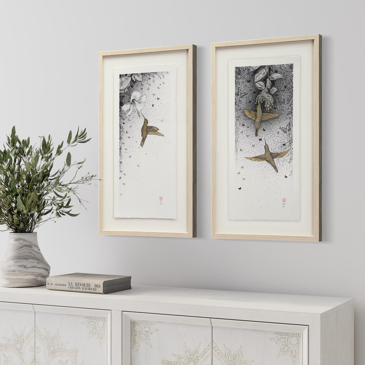 Humming - Original Framed Artwork